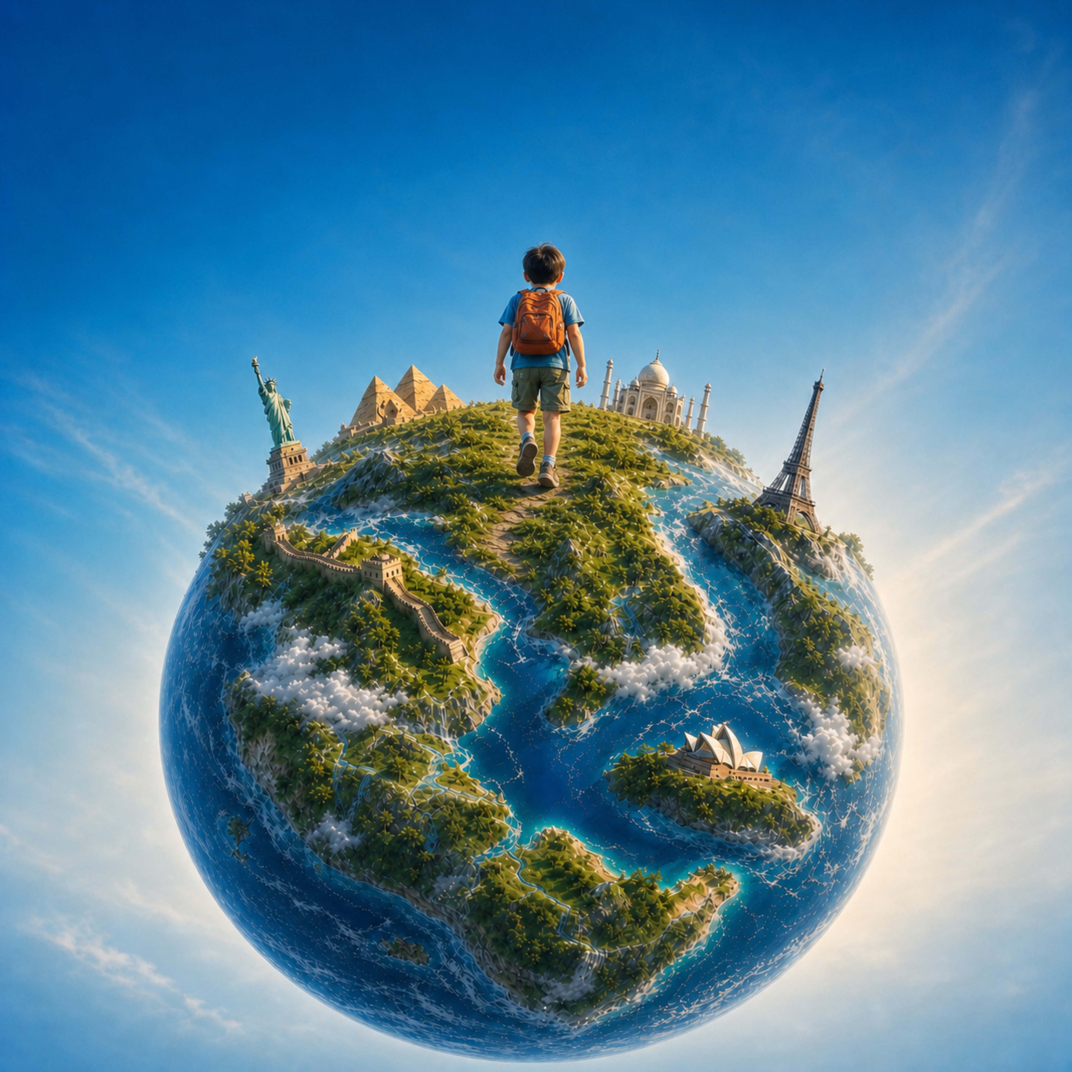 A child looking out over a wider world